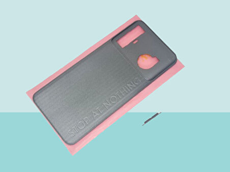 Tkgz - Tecno SPARK 8 PRO FULL KASA Arka Kapak Batarya Kapağı - SİYAH