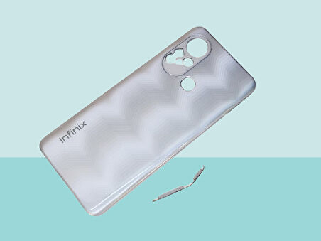 Tkgz - Infinix HOT 11S FULL KASA Arka Kapak Batarya Kapağı - GRİ