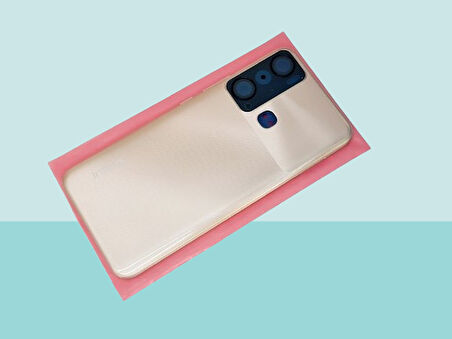 Tkgz - Infinix HOT 20İ FULL KASA Arka Kapak Batarya Kapağı - GOLD