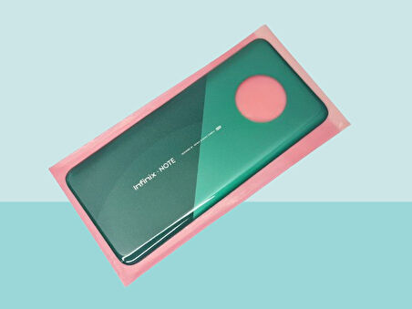 Tkgz - Infinix NOTE 7 Arka Kapak Batarya Kapağı - Arka Kapak - YEŞİL