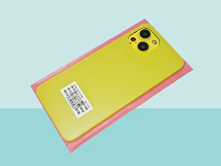 Tkgz - Reeder S23 Max PRO FULL KASA Arka Kapak Batarya Kapağı - SARI