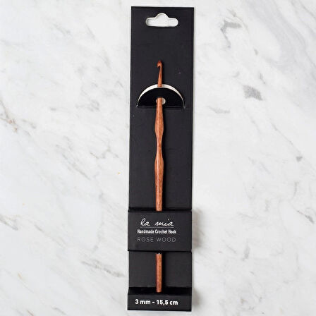 La Mia Rosewood 3 mm 15.5 cm Ahşap Yün Tığ