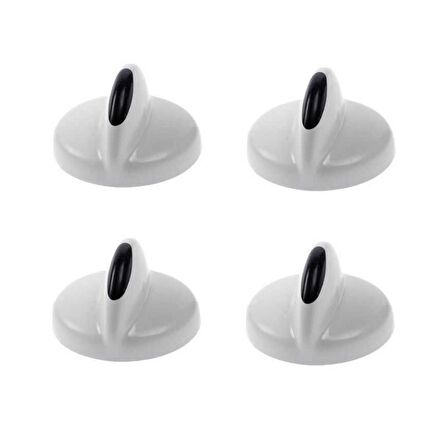 ALTUS UYUMLU OCAK DÜĞMESİ BEYAZ , SET ÜSTÜ OCAK , OCAK DÜĞME 4 LÜ