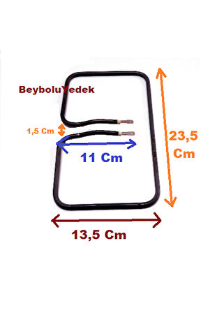 Tefal Tost Makinesi Rezistans 23,5 cm x 13,5 cm 230 V - 800 Watt