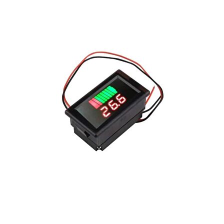 6-12V LED Dijital Göstergeli Kuru Akü Kapasite Test Edici