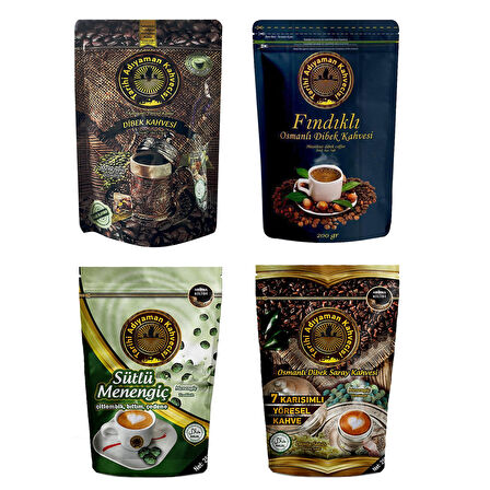 Tarihi Adıyaman Kahvecisi 200 gr 4 lü Karma Paket 