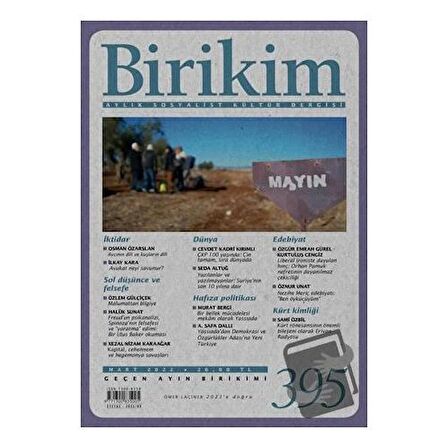 Birikim Aylık Sosyalist Kültür Dergisi Sayı: 395