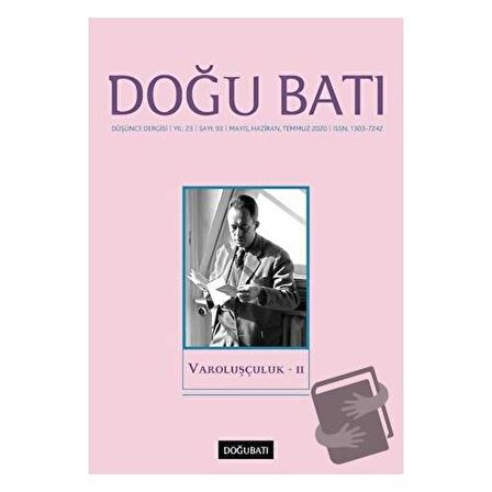 Doğu Batı Düşünce Dergisi Yıl: 23 Sayı: 93 - Varoluşçuluk - 2