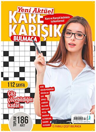 YENİ AKTÜEL KARE KARIŞIK BULMACA 2024