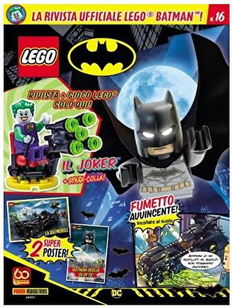 LEGO Batman Dergi - Joker Minifigure - İtalyanca