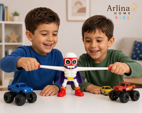 Arlina Home Kids Stumble Guys Super Bones Karakter Figürü Esnek Oyuncak