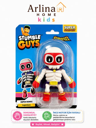 Arlina Home Kids Stumble Guys Super Bones Karakter Figürü Esnek Oyuncak