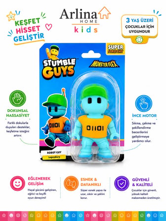 Stumble Guys Robot Guy Karakter Figürü Esnek Oyuncak