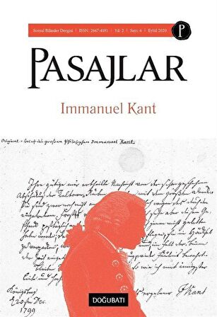 Sayı:6 Eylül 2020 Immanuel Kant