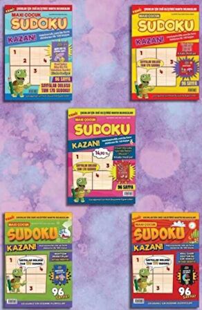 Maxi Çocuk Sudoku 5'li Set