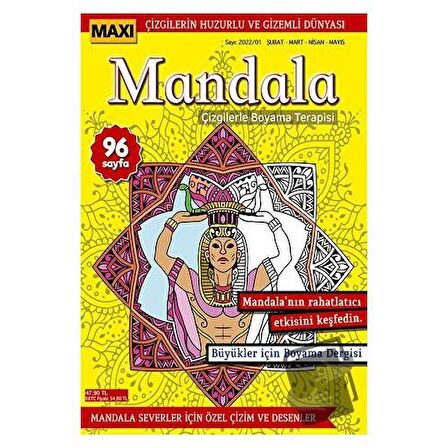 Maxi Mandala Çizgilerle Boyama Terapisi 6
