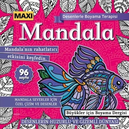 Maxi Mandala Desenlerle Boyama Terapisi 11