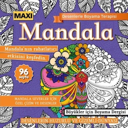 Maxi Mandala Desenlerle Boyama Terapisi 12