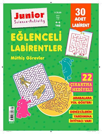 JUNIOR EĞLENCELİ LABİRENTLER MÜTHİŞ GÖREVLER