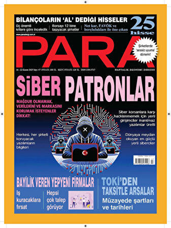 PARA 1 YIL ABONELİK ( YILDA 48 SAYI )