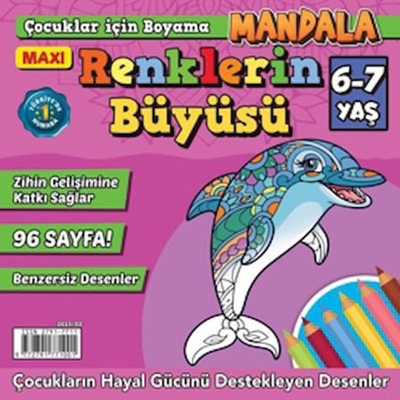 Maxi Renklerin Büyüsü Çocuklar İçin Boyama 6