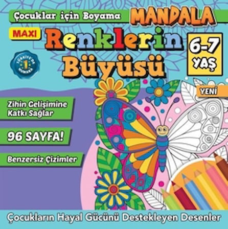 Maxi Renklerin Büyüsü Çocuklar İçin Boyama 12