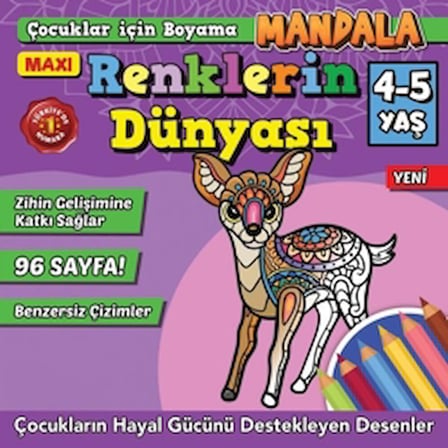 Maxi Renklerin Dünyası Çocuklar İçin Boyama 7
