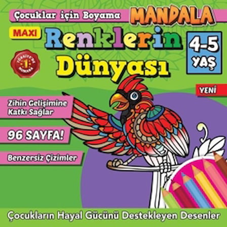 Maxi Renklerin Dünyası Çocuklar İçin Boyama 8