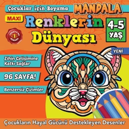 Maxi Renklerin Dünyası - Çocuklar İçin Boyama 9