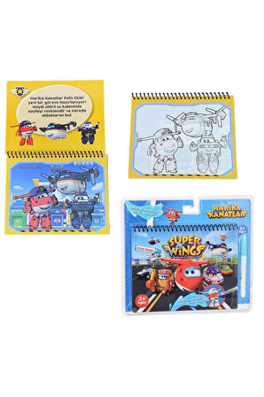 Disney Harika Kanatlar Lisanslı Sihirli Boyama Kitabı Özel Sulu Kalem Ile Water Painting