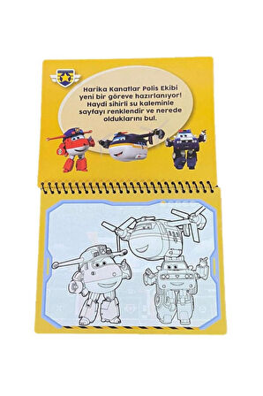 Disney Harika Kanatlar Lisanslı Sihirli Boyama Kitabı Özel Sulu Kalem Ile Water Painting