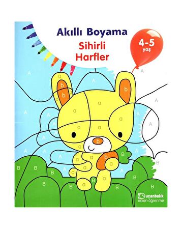 4-5 Yaş Akıllı Boyama Kitap Seti 3 Kitap Uçanbalık Yayınları