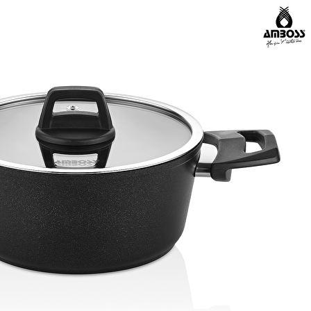 Amboss 7 Parça Granit Set Siyah