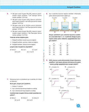 Zafer Yayınları 10. Sınıf KİMYA Soru Bankası Fasikül Seti - YENİ