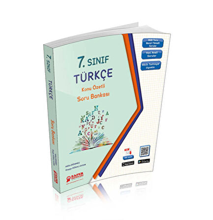 ZAFER YAYINLARI 7. SINIF TÜRKÇE SORU BANKASI