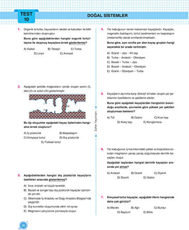 Zafer Yayınları 10. Sınıf COĞRAFYA Soru Bankası Fasikül Seti - YENİ