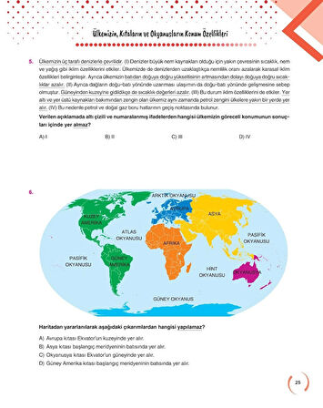 2025 MEB Uyumlu - 6. Sınıf Sosyal Bilgiler Soru Bankası Fasikül Seti, Zafer Yayınları
