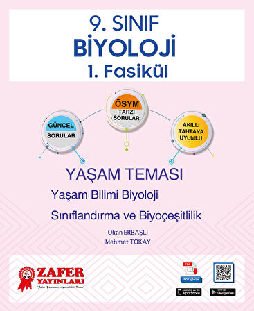 Zafer Yayınları 9. Sınıf BİYOLOJİ Soru Bankası Fasikül Seti - YENİ