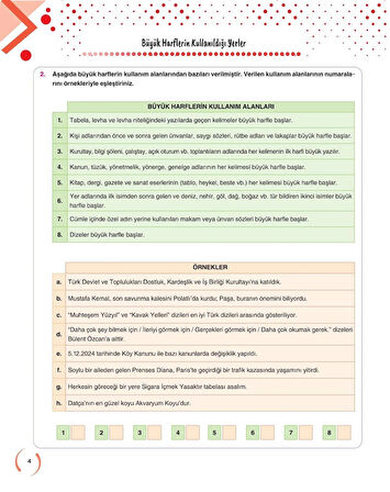ZAFER YAYINLARI 6. SINIF TÜRKÇE SORU BANKASI FASİKÜL SETİ