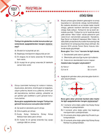 ZAFER YAYINLARI 6. SINIF SOSYAL BİLGİLER SORU BANKASI FASİKÜL SETİ