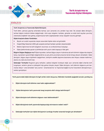 ZAFER YAYINLARI 9. SINIF TARİH MODU FASİKÜL SETİ