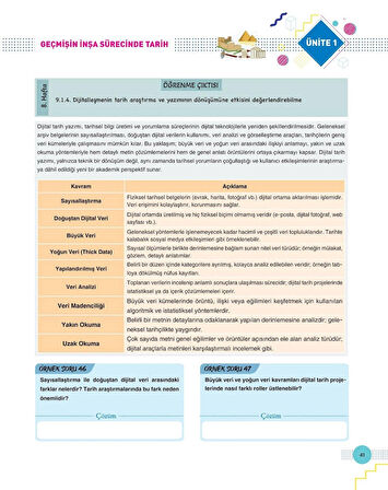 ZAFER YAYINLARI 9. SINIF TARİH MODU FASİKÜL SETİ