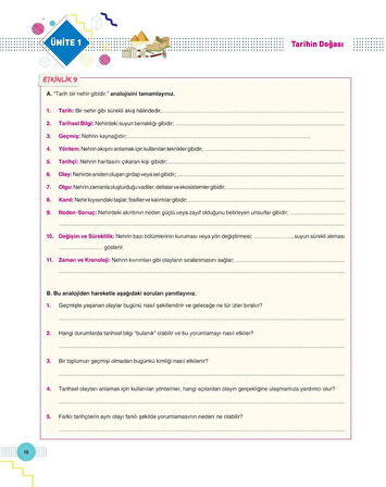 ZAFER YAYINLARI 9. SINIF TARİH MODU FASİKÜL SETİ