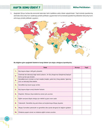 ZAFER YAYINLARI 9. SINIF COĞRAFYA MODU FASİKÜL SETİ