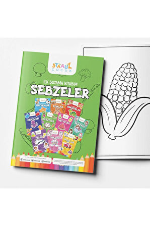 Ilk Boyama Kitabım Serisi - 10 Kitap (BÜYÜK RESİMLİ BOYAMA KİTABI)