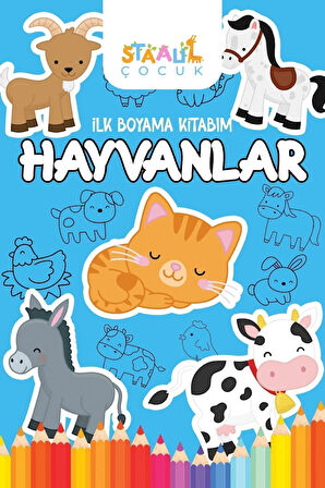 Ilk Boyama Kitabım - Hayvanlar (BÜYÜK RESİMLİ BOYAMA KİTABI)