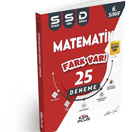 KORAY VAROL YAYINLARI 6. SINIF MATEMATİK 25 SİSTEMATİK SARMAL DENEME