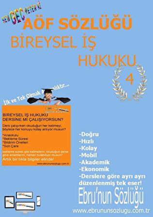 AÖF İİBF Ebrunun Sözlüğü Bireysel İş Hukuku-E Sözlük