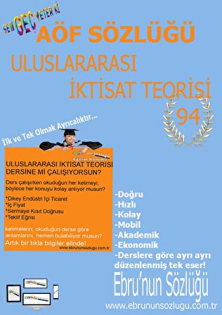 AÖF İİBF Ebrunun Sözlüğü-Uluslararası İktisat Teorisi E Sözlük