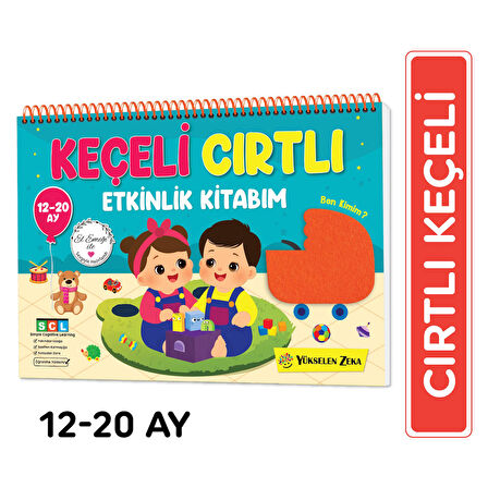 12-20 Ay İlk Cırt Cırtlı - Keçeli Etkinlik Kitabım